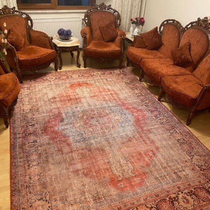 Türkischer waschbarer Teppich im antiken Stil