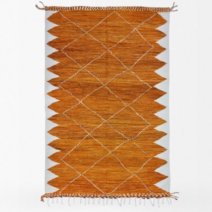 Marokkanischer Kamel-Kilim-Teppich