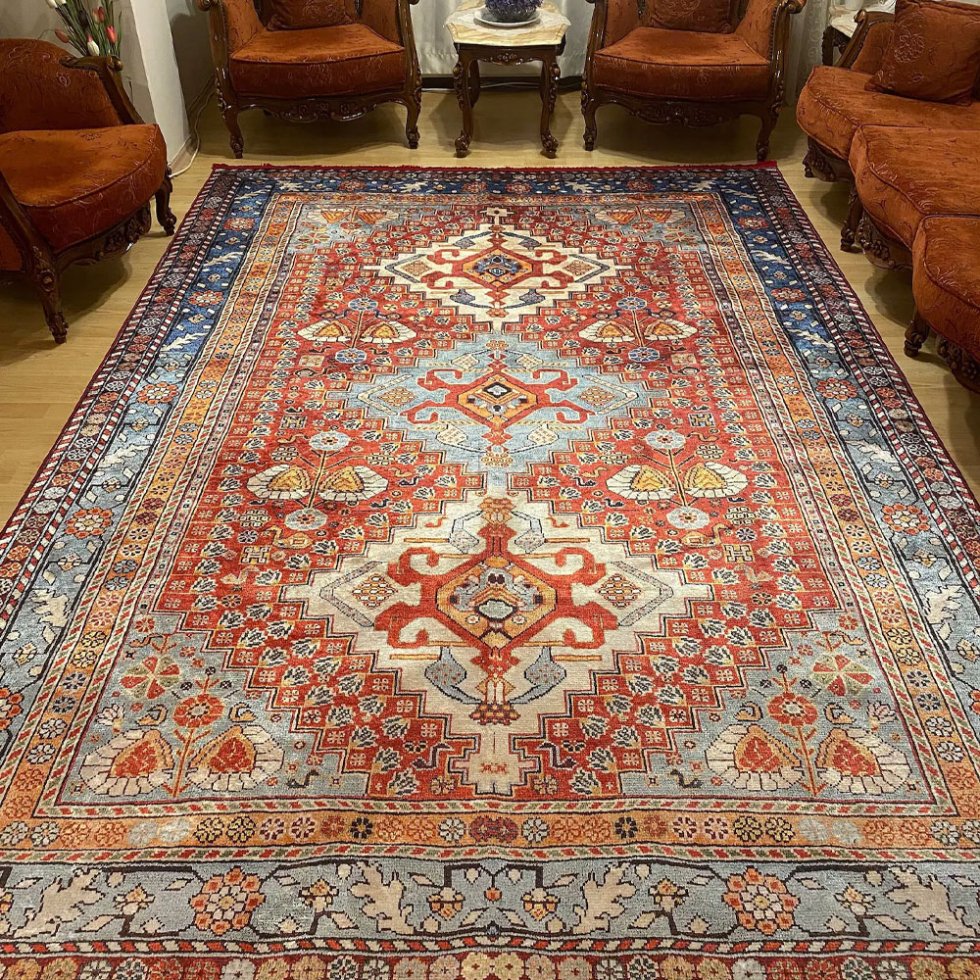 Roter Orientteppich im türkischen Stil, waschbar