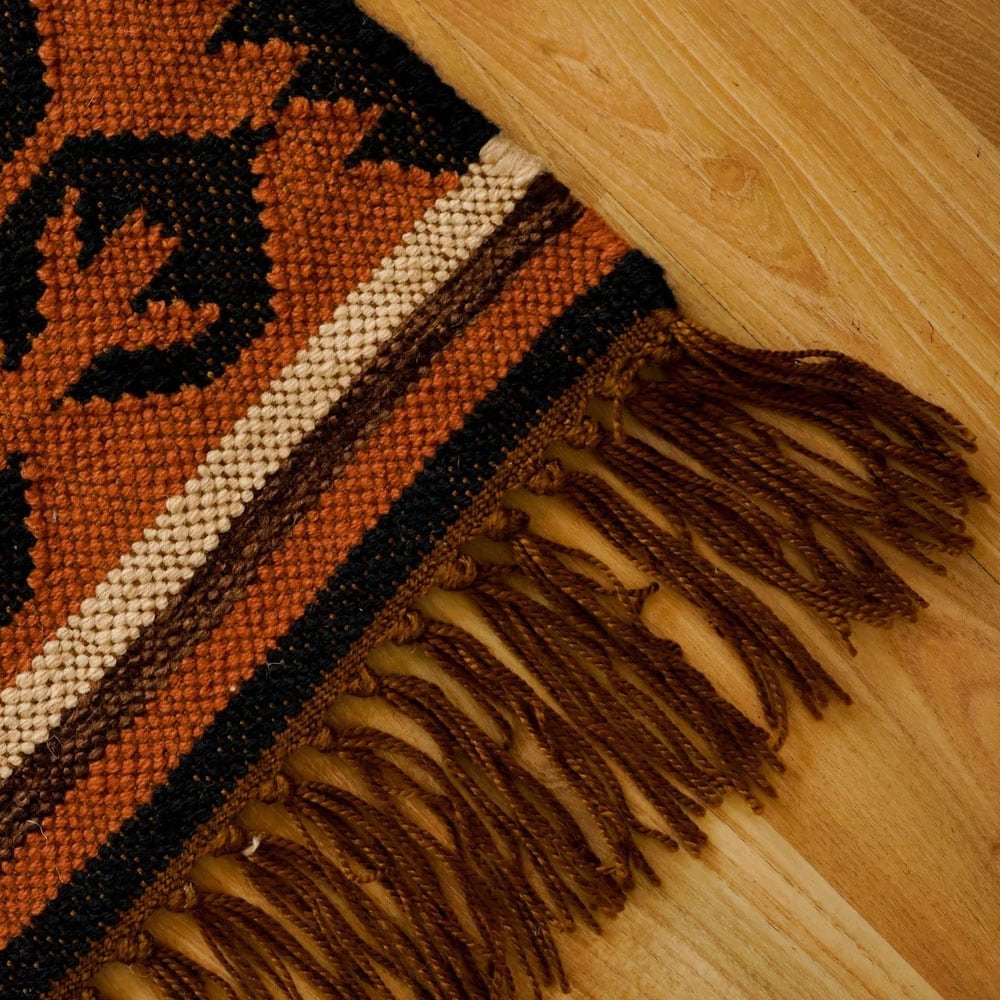 Gewebter ethnischer Kelimteppich Gewebter ethnischer Kelimteppich