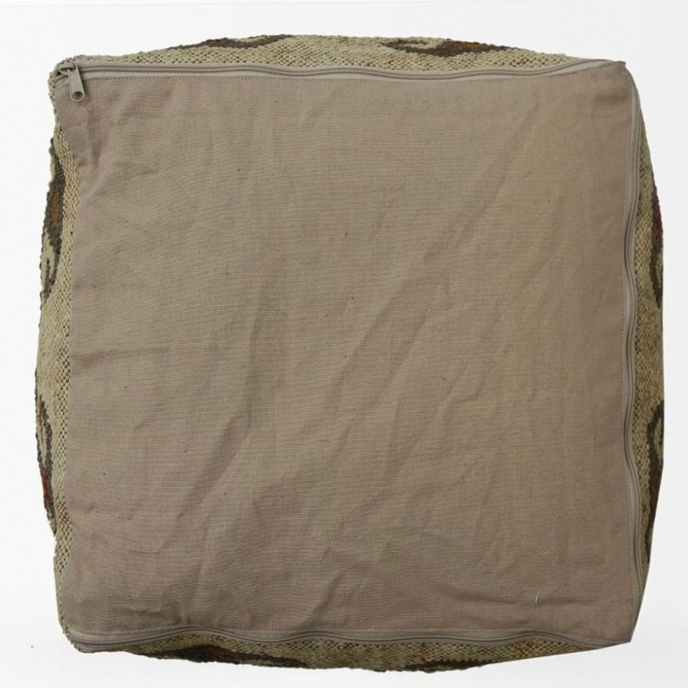 Berberwolle Kelim Puff