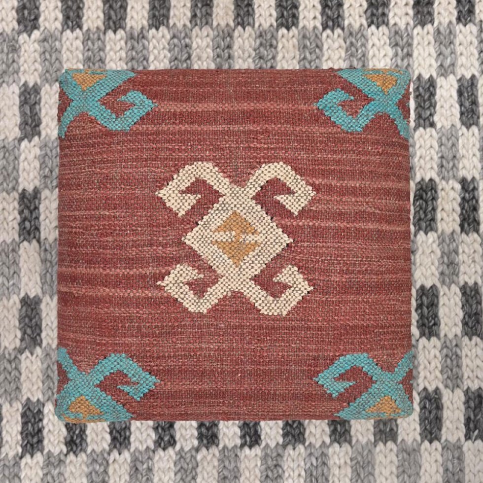 Navajo roter Kelim Ottomane Hocker