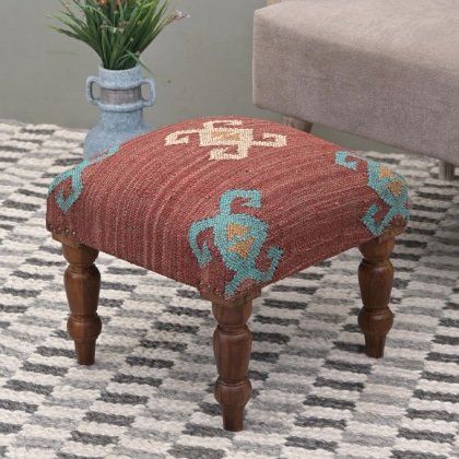 Navajo roter Kelim Ottomane Hocker
