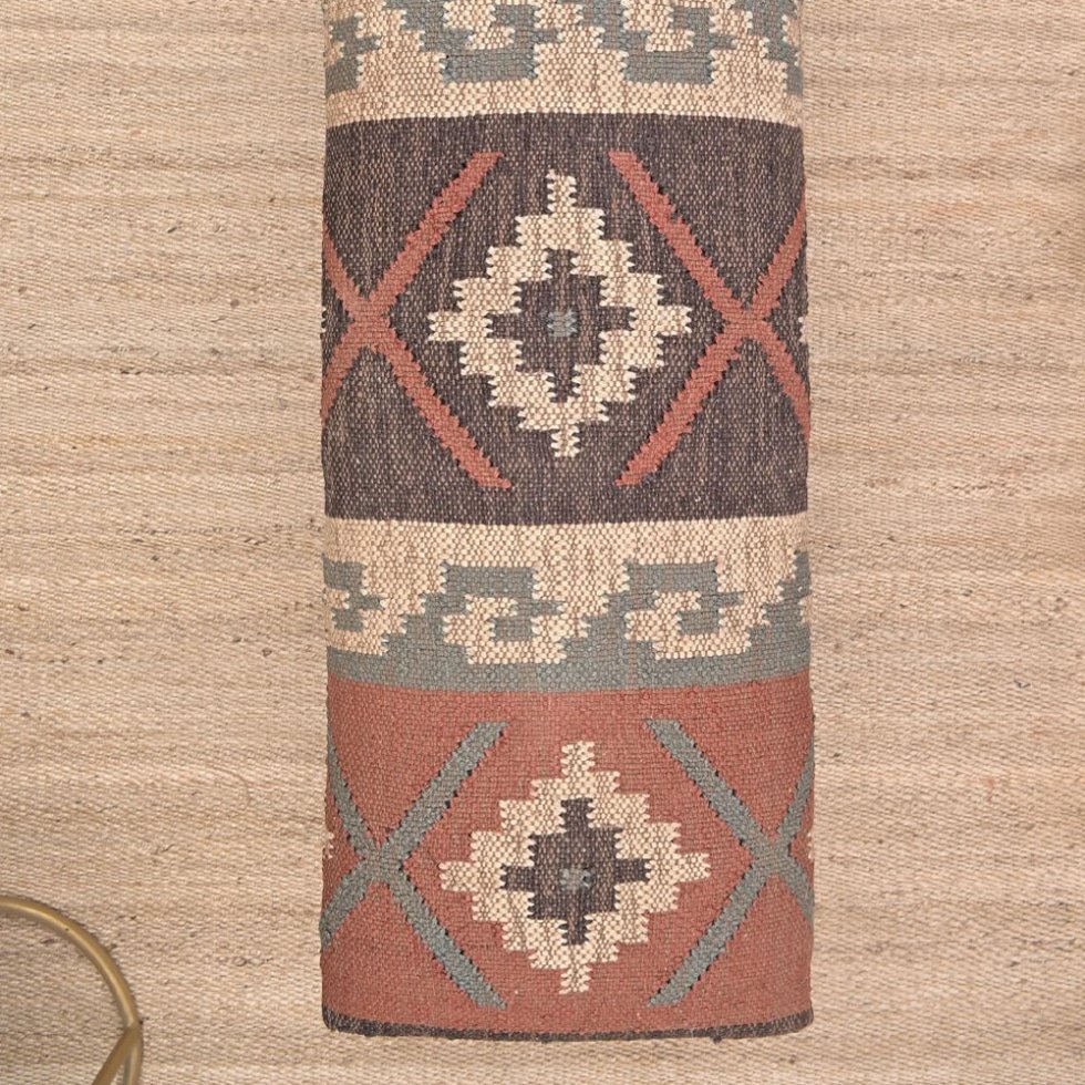 Orientalische Wolle Jute Kelim Ottomane Bank