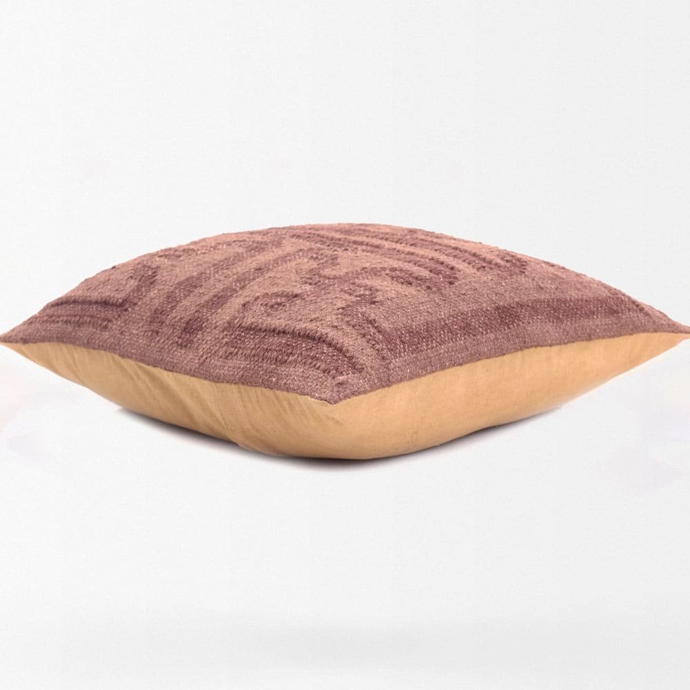 Schokoladenbraune Diamant-Kilim-Kissen Schokoladenbraune Diamant-Kilim-Kissen