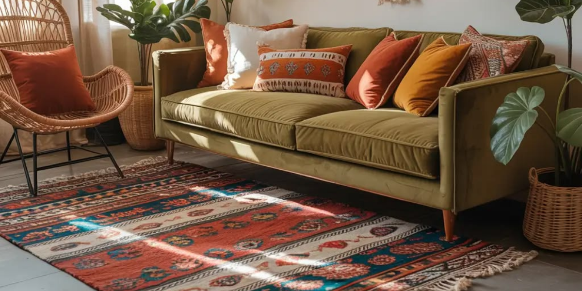 Was passiert, wenn man Kelim-Teppiche mit Boho-Dekor kombiniert?